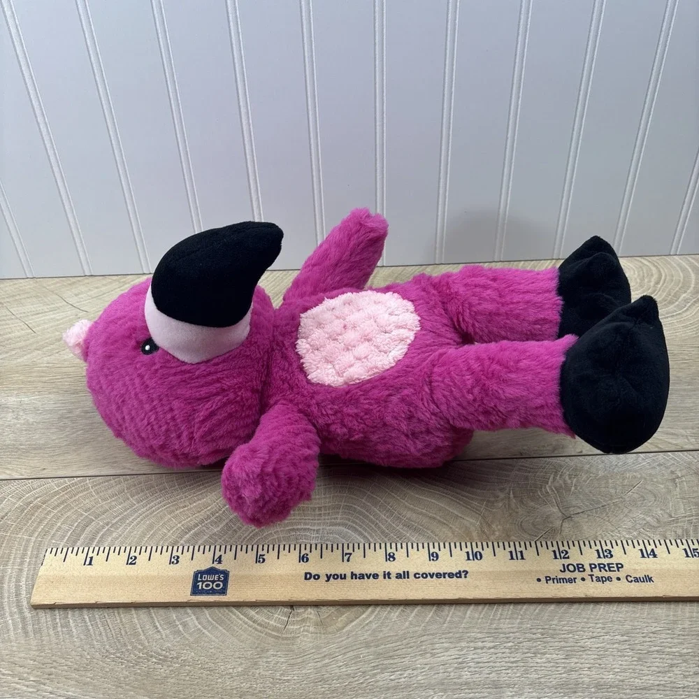 Spark Create Imagine Pink Flamingo Bird Plush Stuffed Animal Baby Rattle Crinkle